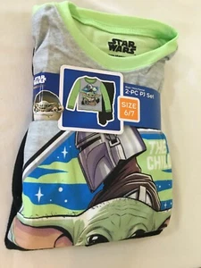 New Star Wars Boy Baby Yoda Grogu Mandalorian Flannel Pajama Set Disney Many SZ - Picture 1 of 2