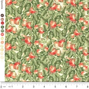 Tela de manzanas maduras 100 % algodón para cosecha de otoño por 1/4 yarda - Imagen 1 de 2