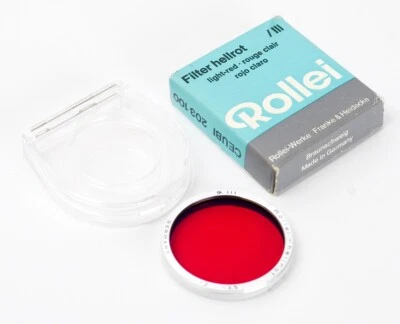 Filter Rolleiflex LIGHT RED -2•••-3,5 Bay 3 RIII R3 for 2.8F 2.8E 2.8C TLR N0663 - Image 1 of 2