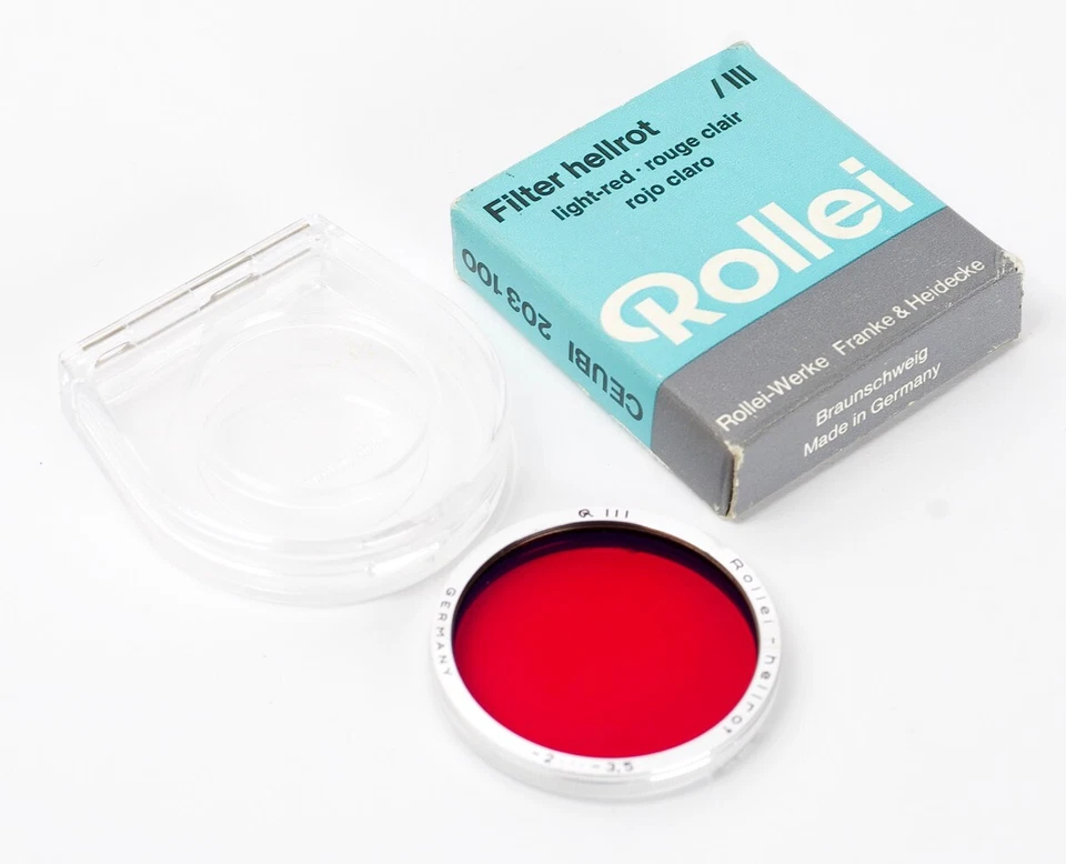 Filter Rolleiflex LIGHT RED -2•••-3,5 Bay 3 RIII R3 for 2.8F 2.8E 2.8C TLR N0663 - Image 1 of 2