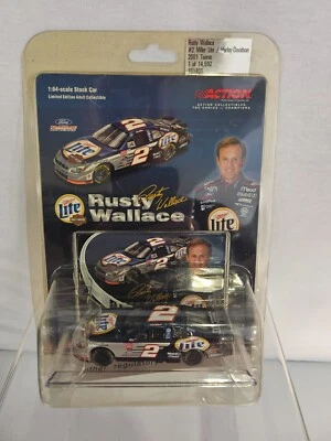Action 2001 Ford Taurus Ricky Rudd #2 Miller Lite Harley-Davidson 1:64 NASCAR - Image 1 of 4