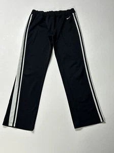 Nike Pants Girls Medium Blue Navy Track Pants Athletic Swoosh Youth Kids - Picture 1 of 7