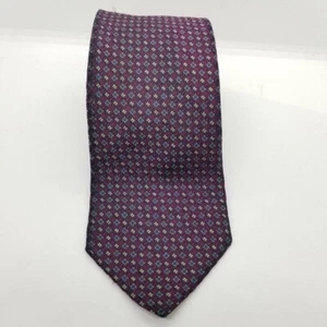 Lord & Taylor Kensington Collection Vintage Krawatte beere blau gelb - Bild 1 von 5