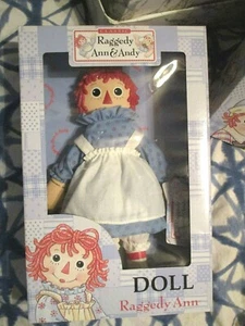 NEU 12" Raggedy Ann Vinyl/Gummi Puppe blau Outfit Japan selten - Bild 1 von 7