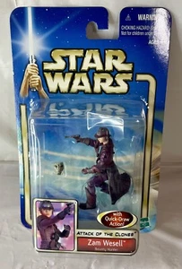Figura de acción Hasbro Star Wars Episodio 2 - Zam Wesel con Face Reveal - Imagen 1 de 2