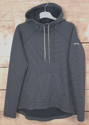 Columbia Mujeres M Deportes Ropa Activa Sudadera Capucha Canguro Bolsillo Alto-Bajo Foto 1 de 4