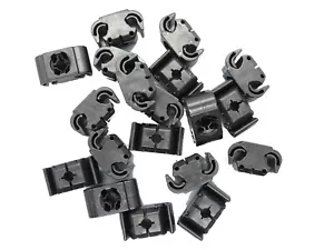 2x double holder brake line holder cable clips Audi seat ŠKODA VW 811611797 - Picture 1 of 2