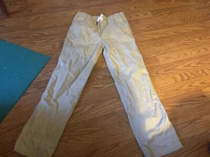 Vineyard Vines Breaker Pants Boys 14 Khaki Performance Chino Adjustable Waist - Picture 1 of 5