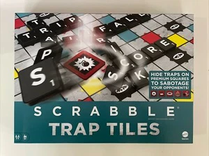 Scrabble Trap Tiles Family Board Game with Traps Trigger Tiles Family Game - Picture 1 of 6