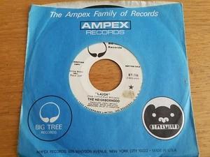 THE NEIGHBORHOOD - Laugh / Now's The Time For Love 1970 PSYCH PROMO 7" Big Tree - Imagen 1 de 2