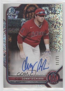 2022 Bowman Draft Chrome Pick Sparkle Refractor /71 Sonny DiChiara #CDA-SD Auto