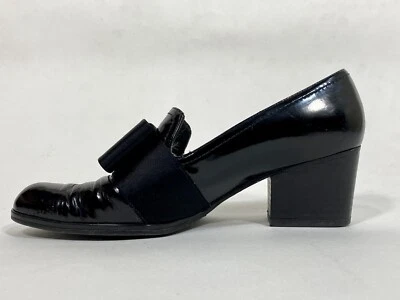 Vintage 1990's REGENCY CORE TUX style formal black patent leather shoes 7N - Image 1 of 4