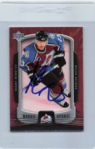 2005/06 UD Rookie Update #26 Milan Hejduk Avalanche Signed Auto *G2385
