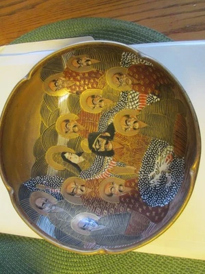 SATSUMA JAPANESE 19TH CENTURY BOWL FACES, GOLD, SIGNED - Image 1 of 4