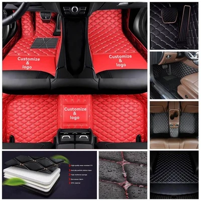 Fit For Mitsubishi Car Floor Mat Cargo Liner Trunk Rug Carpet Pad PU Waterproof Foto 1 de 4