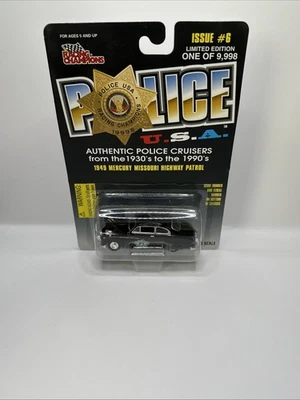 Racing Champions 1/64 USA Police 1949 Mercury Missouri Highway Patrol NEW - Image 1 of 4