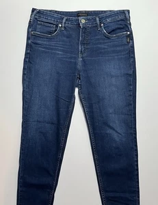 Silver Jeans Avery Skinny Stretch Blue Jeans, Größe 16, L29 - Bild 1 von 6