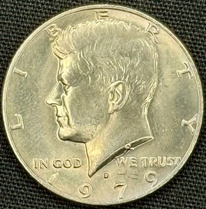 1979 D Münzzeichen zirkuliert vz-Details Kennedy Half Dollar - Bild 1 von 4