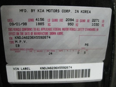 Compresor de aire acondicionado compatible con 96-01 SPORTAGE 103144 Foto 1 de 4