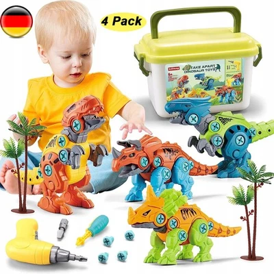 21ST CENTURY TOYS Dinosaurier Spielzeug ab 3 4 Jahre mit Dinosaurier Figuren, Akkuschrauber Kinder