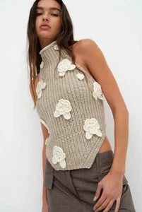 For Love & Lemons Iliana Knit Sleeveless Top size XS - Picture 1 of 8
