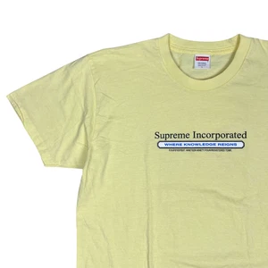 Supreme T-Shirt Mens Large Supreme Incorporated Yellow USA Streetwear - Picture 1 of 7