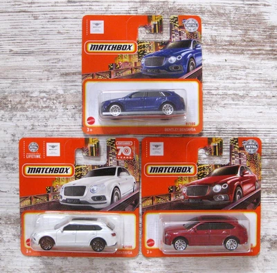 3 x Matchbox 2018 Bentley Bentayga 9/100 & 4/100 & 82/100 - Bild 1 von 4
