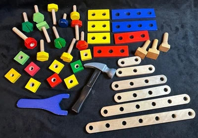 Tornillos de repuesto para madera Melissa & Doug clavos tuercas piezas de madera Foto 1 de 4