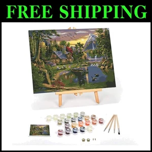 Juego de pintura sobre lienzo enmarcado por números - Kit de pintura acrílica - Imagen 1 de 11