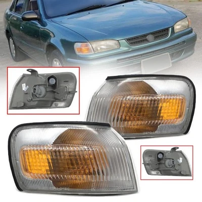 Conjunto de 1 par de luces de señal de giro delanteras para Toyota Corolla AE110 1995-1999 Foto 1 de 4
