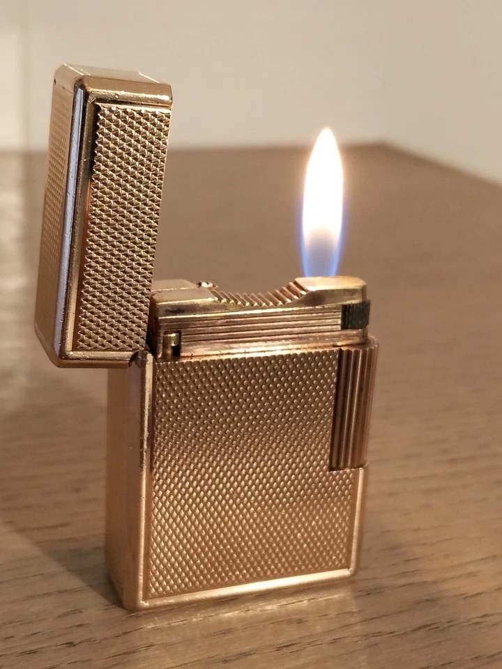 ACCENDINO DUPONT SMALL BS PLACCATO ORO 20mc. FUNZIONANTE REVISIONATO BUONO STATO - Immagine 1 di 4