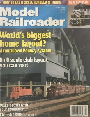 Model Railroader Magazine April 1999 Factory Sealed World’s Biggest Home Layout - Image 1 of 4