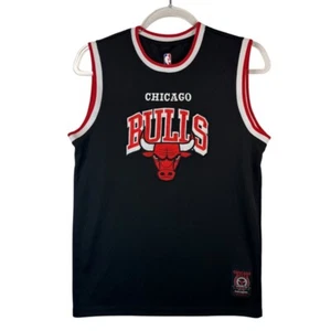 NBA Chicago Bulls Eastern Conference Jersey Youth Basketball Black Red XL 18-20 - Picture 1 of 10