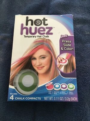 Allstar Innovations Hot Huez Temporary Hair Chalk 4ct Vibrant Colors NEW! - Image 1 of 3
