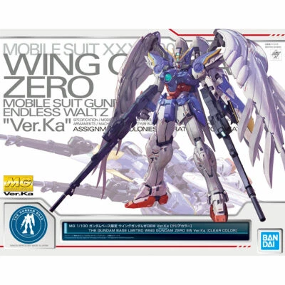MG 1/100 The Gundam Base LTD. Wing Gundam Zero EW Ver. Ka Clear Color BANDAI - Image 1 of 4