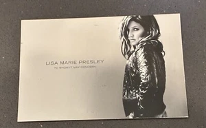 Elvis' Lisa Marie Postcard "Lights Out" Album Tour Promo - Picture 1 of 2