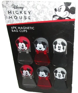 DISNEY'S MICKEY MOUSE 6 Pk. Clips magnéticos para bolsa - Imagen 1 de 1