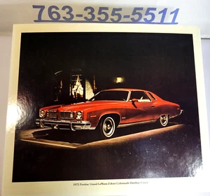 1975 Pontiac Grand LeMans 2 door dealership showroom poster. NOS - Picture 1 of 5