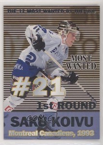 1999-00 Cardset Finland SM-Liiga Most Wanted Saku Koivu #6
