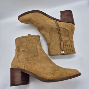 J Crew Women's Western Boots Size 8 M Sueded Golden Brandy Brown - Picture 1 of 12