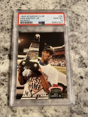 PSA 10 GEM MINT 1993 STADIUM CLUB MURPHY KEN GRIFFEY JR #56 NICE HIGH GRADE!! - Image 1 of 3