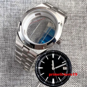 Custodia orologio 41 mm bracciale posteriore trasparente zaffiro quadrante 33 mm mani adatte NH35 movimento - Foto 1 di 38