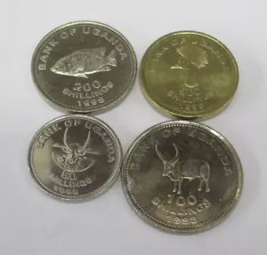 UGANDA SET 4 MONETE 1998 UNC - Foto 1 di 4
