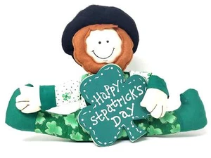 Muñeca de peluche irlandesa afortunada niñera duende día de San Patricio tréboles - Imagen 1 de 5