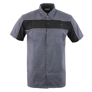 Camisa mecánica de motocicleta reflectante de dos tonos de alta resistencia para hombre - Imagen 1 de 81