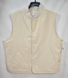 Chaleco Forro Nylon Azul Marino Antiguo Talla Grande Caqui Para Hombre Nuevo - Imagen 1 de 6