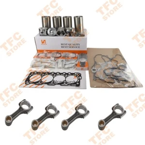 V3307 V3307T V3307-DI Overhaul Rebuild Kit+Connecting rod for Kubota Bobcat S630 - Picture 1 of 1