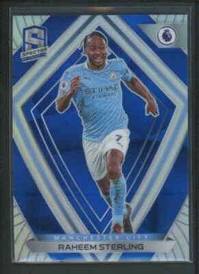 2020-21 RAHEEM STERLING 16/49 PANINI CHRONICLES SPECTRA SILVER PREMIER LEAGUE - Image 1 of 2