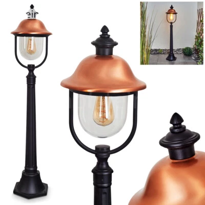 Garten Einfahrt Lampen schwarz/kupferfarben Außen Steh Stand Wege Leuchten IP44 - Bild 1 von 4