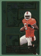 1999 Press Pass Big Numbers Insert Edgerrin James ROOKIE #BN4-9 Colts Miami HOF
